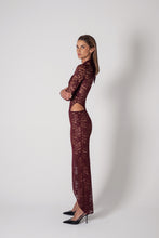 Load image into Gallery viewer, CHÈRIE SKIRT - BURGUNDY
