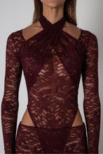 Load image into Gallery viewer, CHÈRIE BODYSUIT - BURGUNDY
