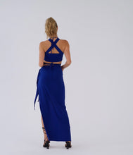 Load image into Gallery viewer, ARUBA KNOT SKIRT - ELECTRIC BLUE
